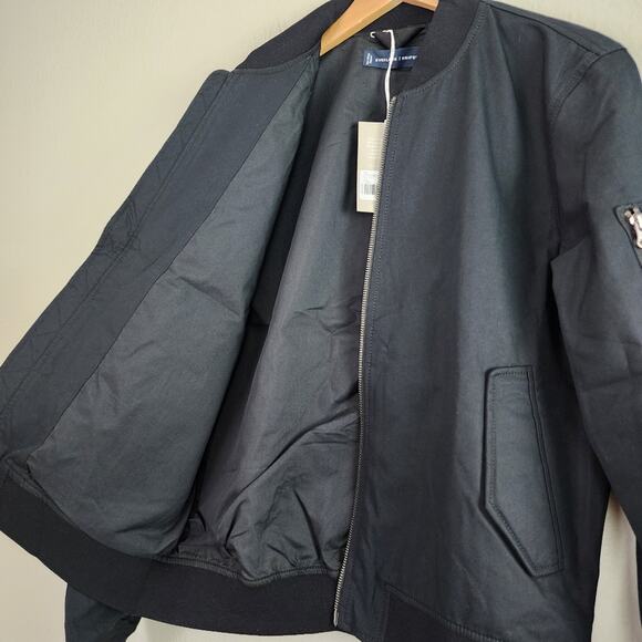 NEW Everlane Uniform Black Full Zipper The Bomber Water Resistant Jacket - Picture 9 of 11
